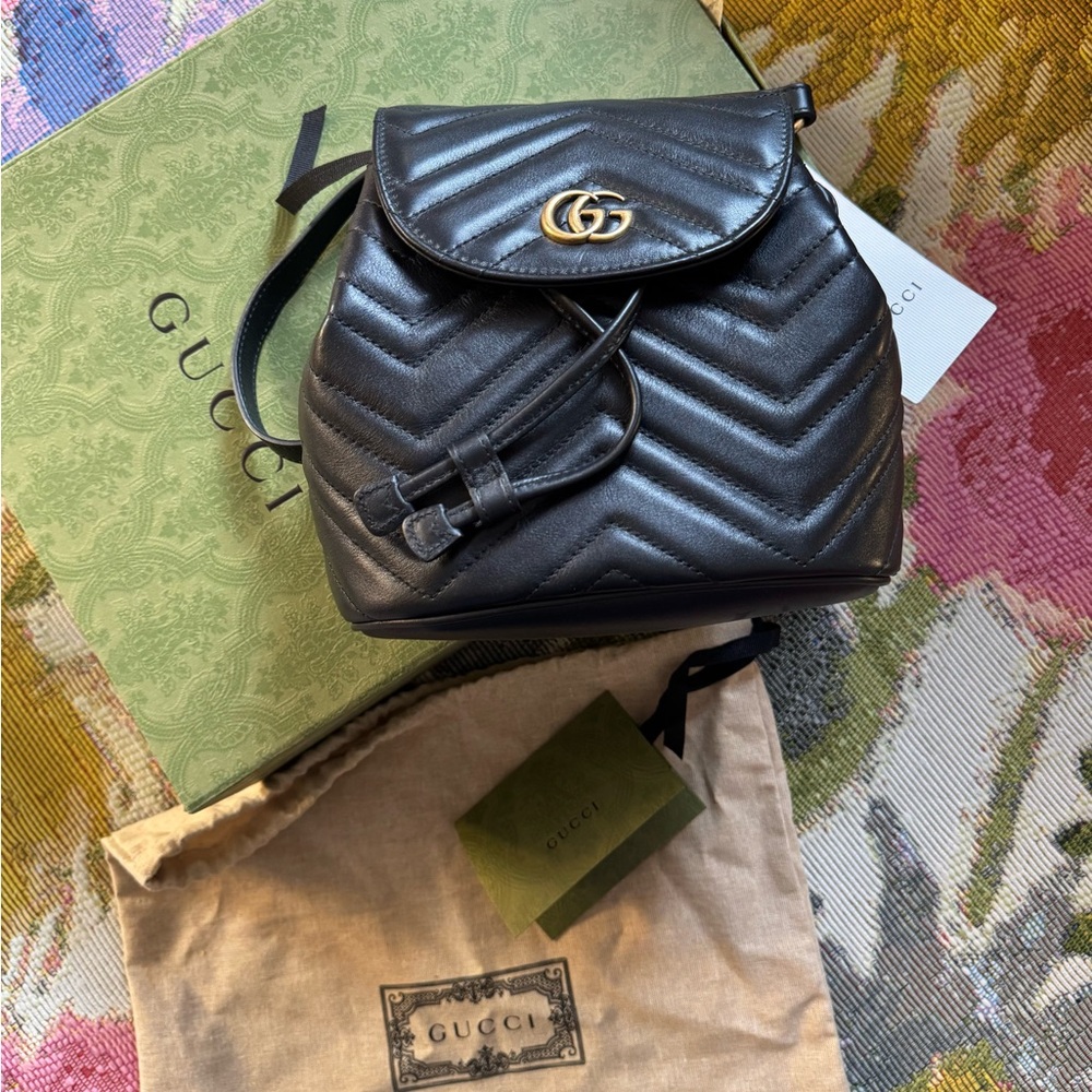 Gucci Marmont Chevron Backpack Mini

 FIRM on Price!!!!!!!!